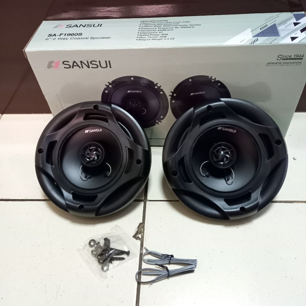 Speaker Pintu Mobil Coaxial 6 Inch Sansui SA-F1960S 2-Way