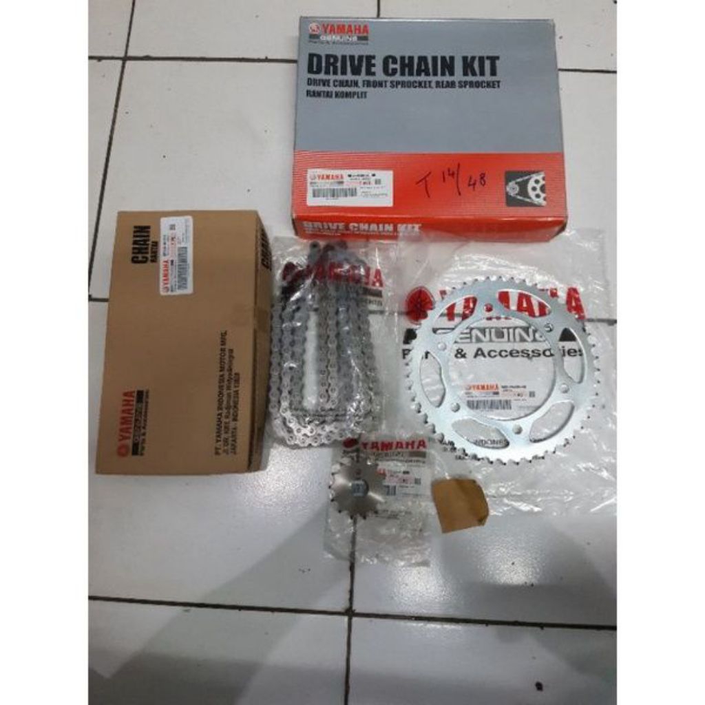GEAR SET+ RANTAI YAMAHA R15 R 15 V3 VVA LED NEW BK6 ORIGINAL Yamaha