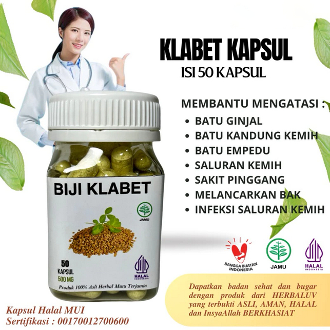Kapsul Klabet / Fenugreek Original Herbal