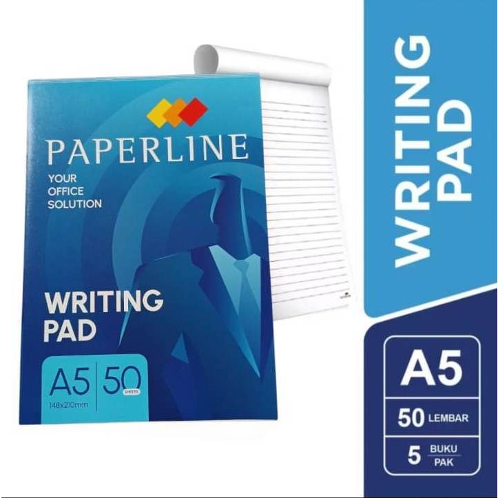 

Buku Notes A5 Paperline isi 50 Lemmbar/Writing Pad Paperline A5