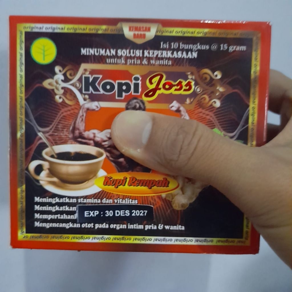 

KopiJos KopiRempahJoss Kopi Rempah Joss Instan Coffee mic 3in1 original pria mantap