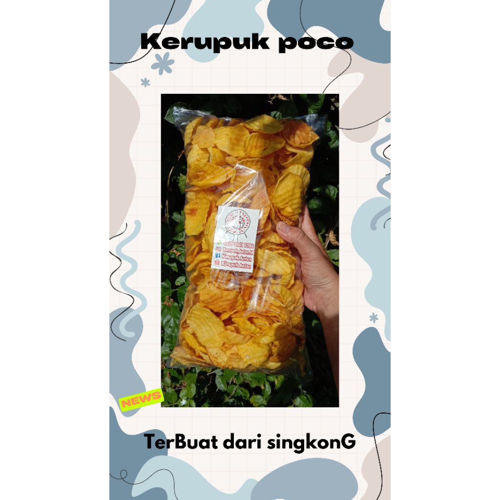 

keripik singkong pedas/keripik poco poco