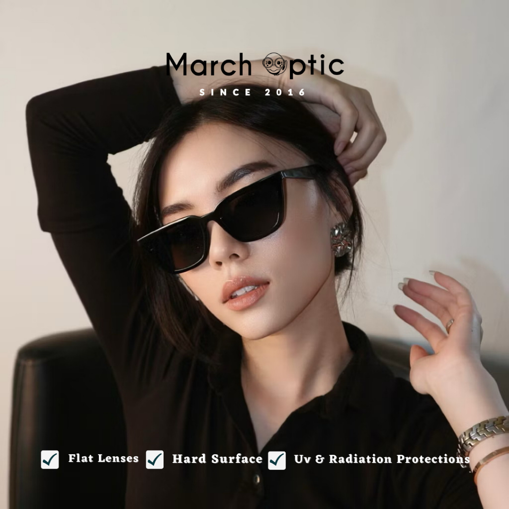 COD New Sunglass antiUV Atlas | MarchOptic kacamata hitam kecil antiradiasi beach sunnies | Cat Eye