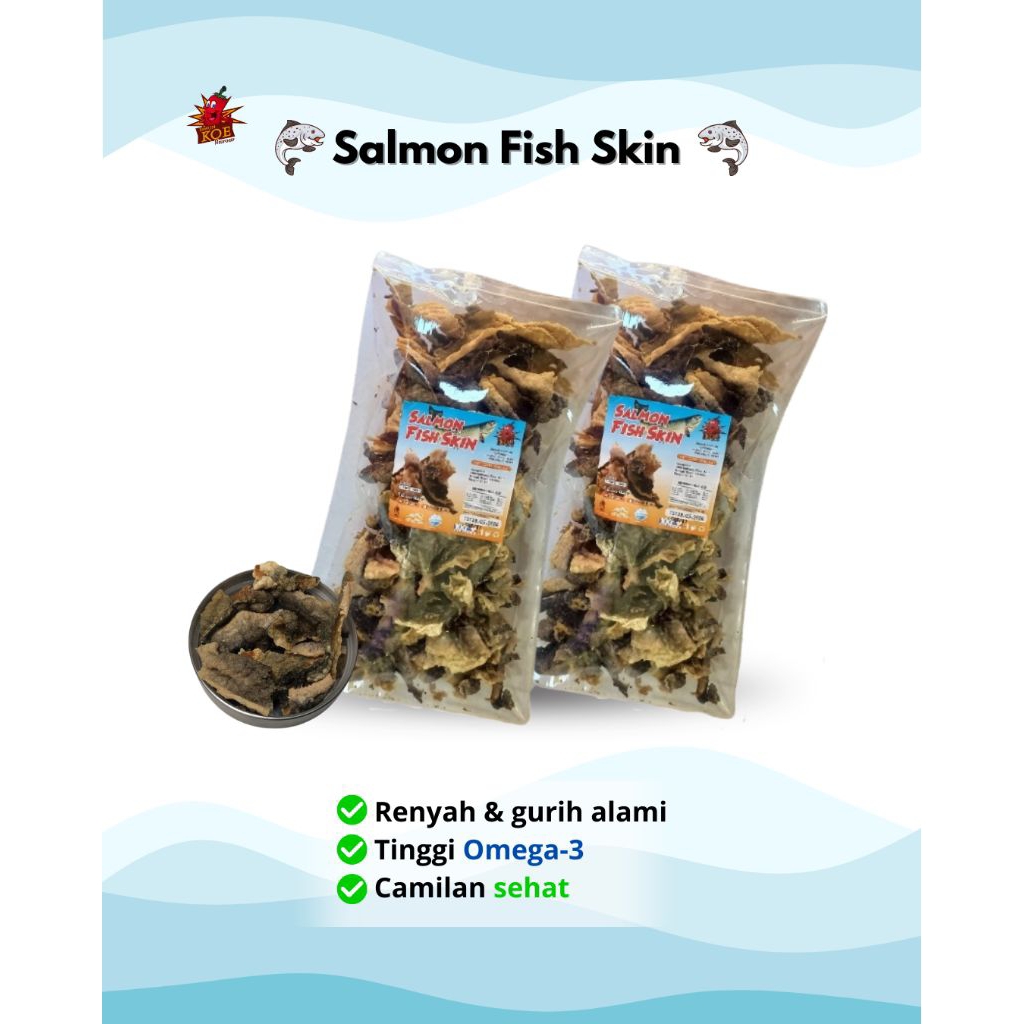 

Pawonkoe Salmon fish skin original 250gram