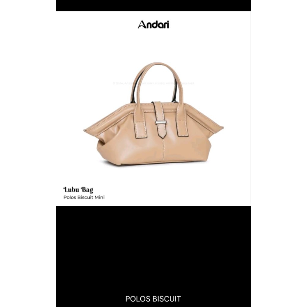 LUBU Bag By Andari polos Warna Biscuit