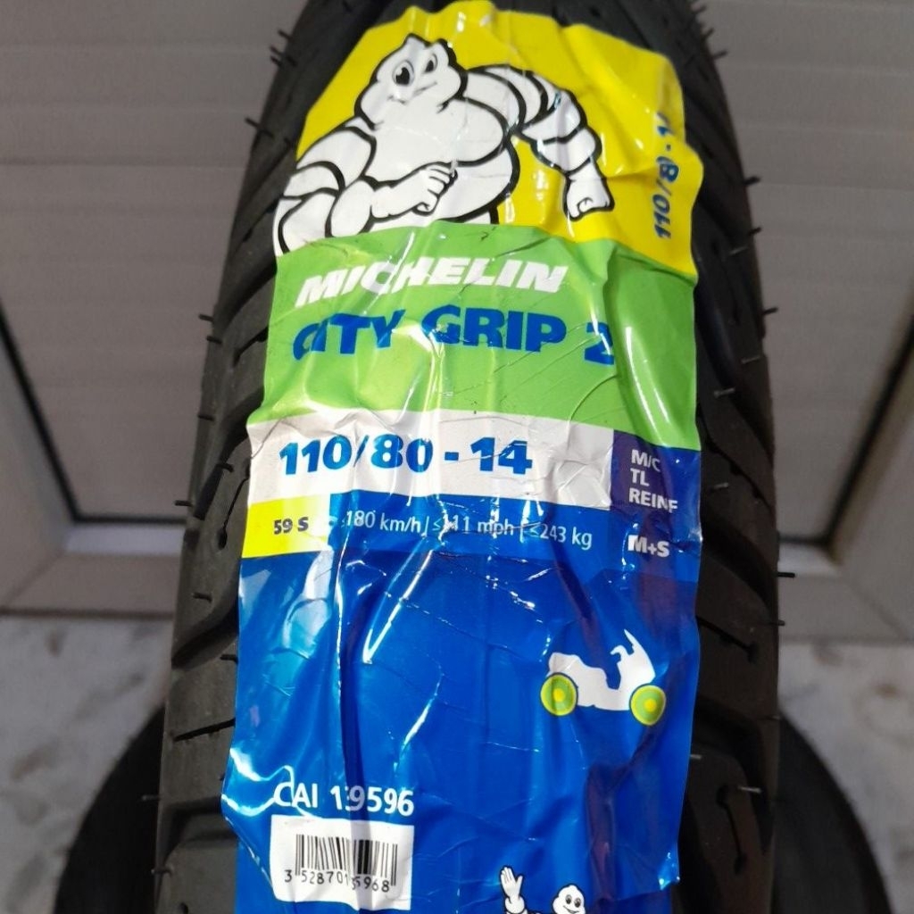 BAN DEPAN AEROX 155, ADV 150 MICHELIN CITY GRIP 2 TL 110/80-14 MC BONUS PENTIL TUBELESS
