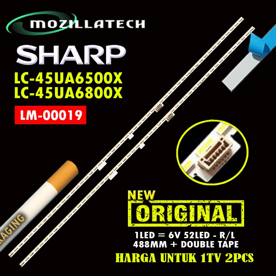 BACKLIGHT TV SHARP 45 LC-45UA6800X LC-45UA6500X LC45UA BACKLIGHT STG450A02_7020_REV04 52LED_170821