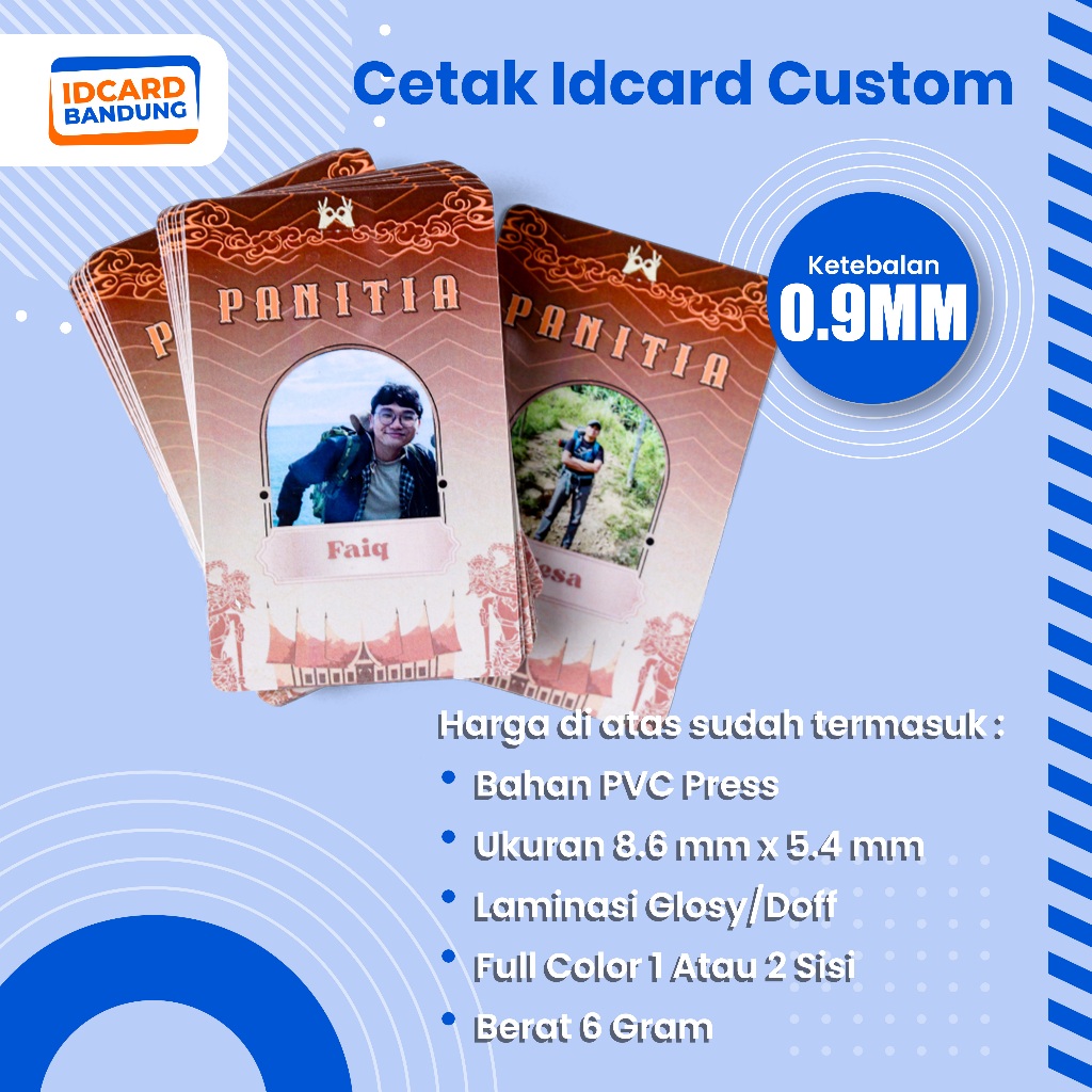 

Cetak ID Card Custom Tebal 0,9mm