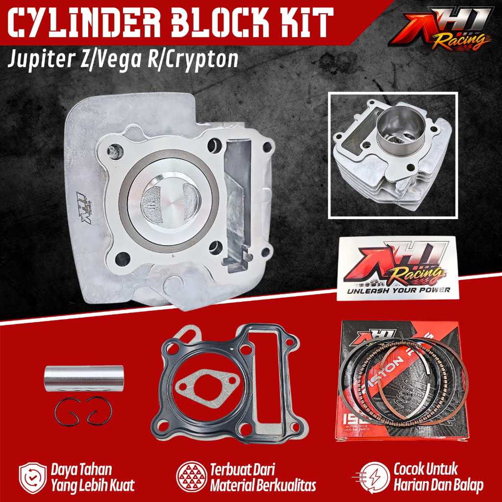 Blok Seher Bore Up untuk Vega R Jupiter Z Burhan Jupiter Z1 Vega ZR Ukuran 55 57 58.5 mm