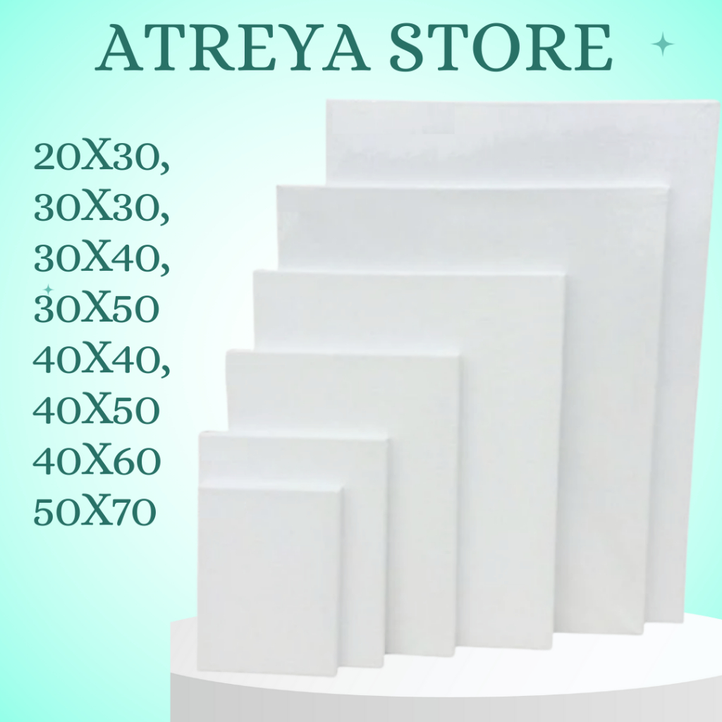 

KANVAS LUKIS UKURAN 20X30, 30X30, 30X40, 40X40, 30X50, 40X50, 40X60, 50X70 CM