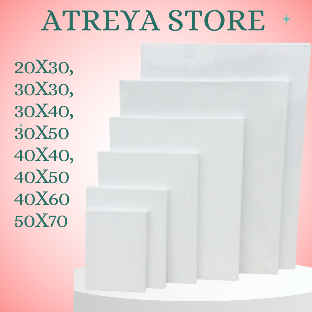 

KANVAS LUKIS UKURAN 20X30, 30X30, 30X40, 40X40, 30X50, 40X50, 40X60, 50X70 CM
