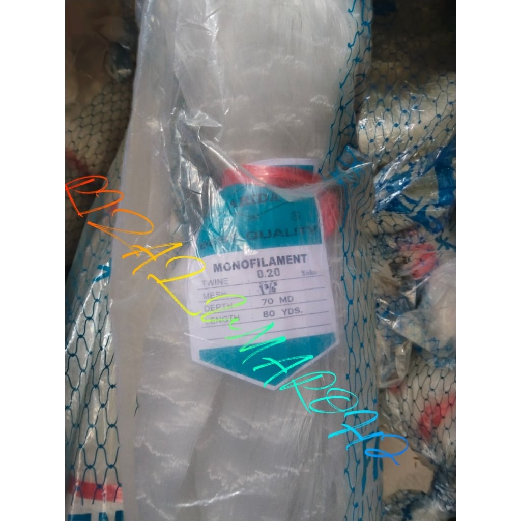 JARING IKAN ARIDA 1¾ INCHI 0.20 70MD/80YDS YOKO / BERDIRI JARING ARIDA