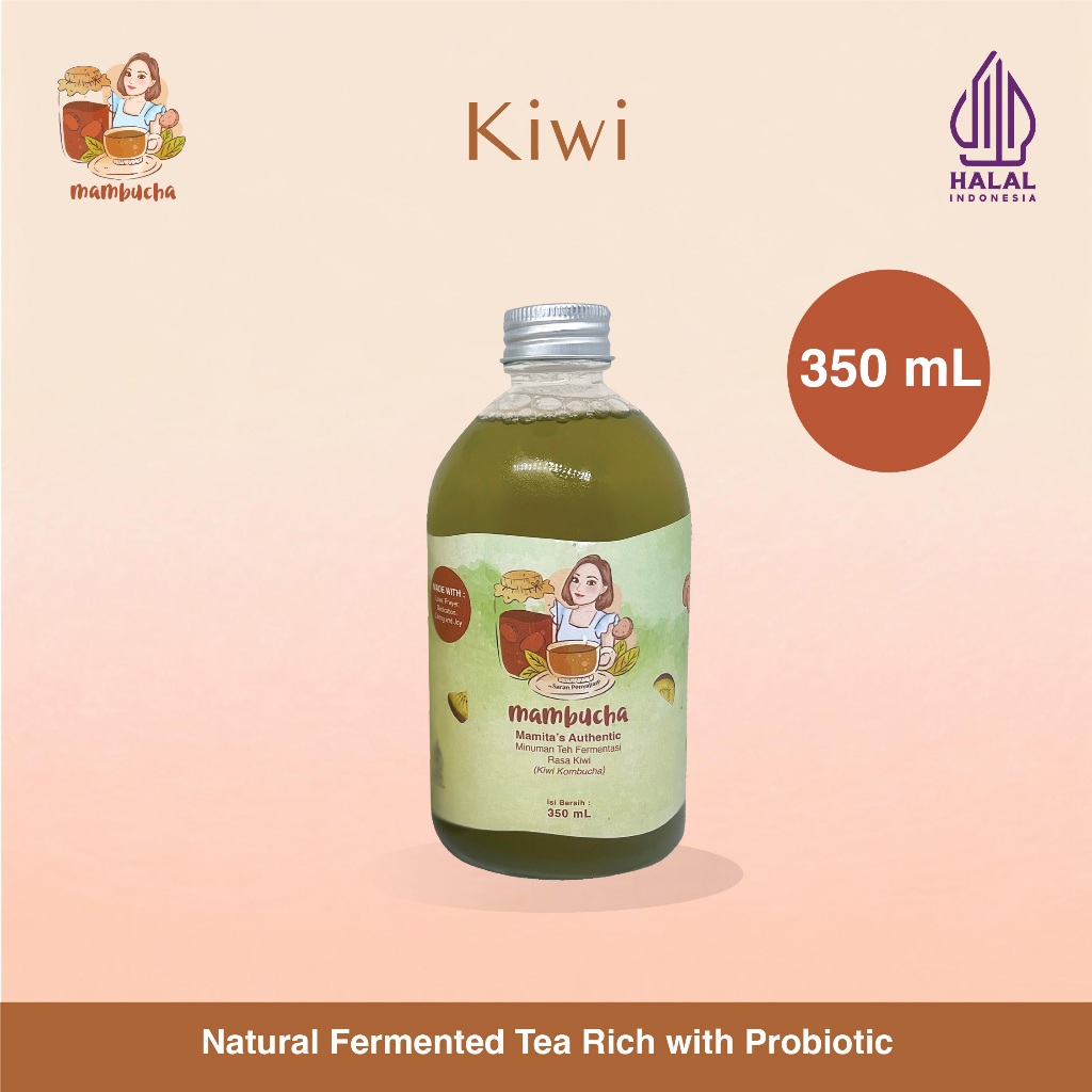 

Kombucha Teh Fermentasi Kiwi Mambucha 350 ml
