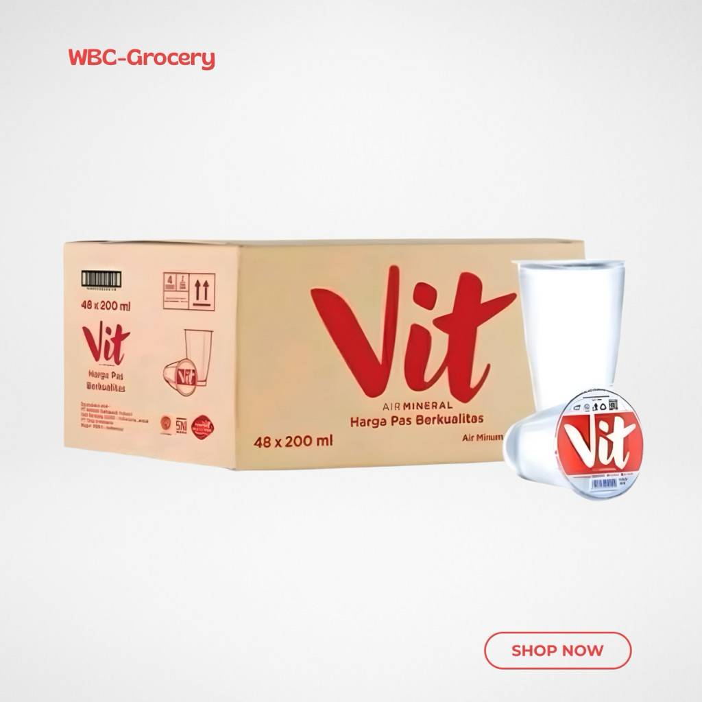 

[WBC GROSIR] Vit 200ml Gelas - Air Mineral