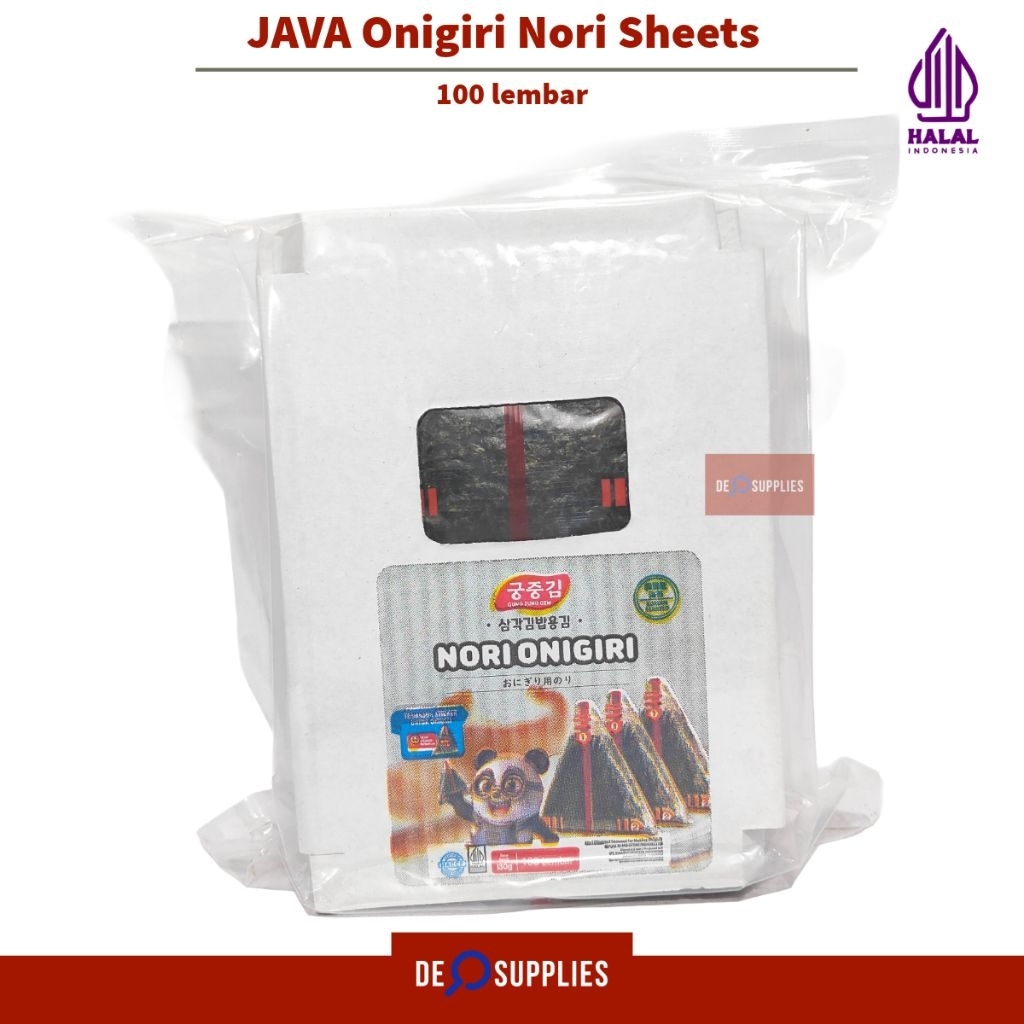 

Java Onigiri Nori Wrapper 100 Lembar - Seaweed Triangle Sheets Rumput Laut Gung Jung Gim