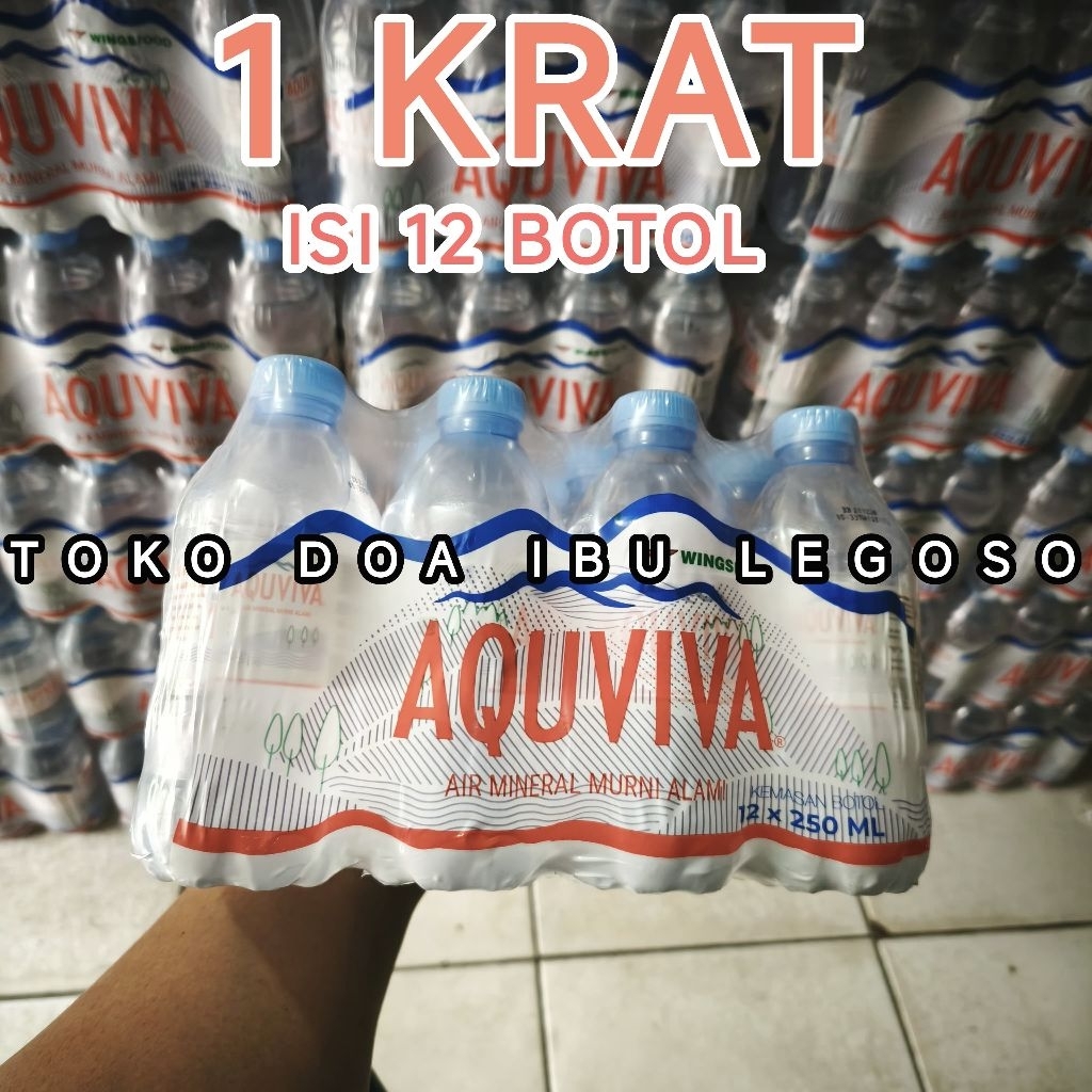 

AQUVIVA 250 1x12 BOTOL (KHUSUS INSTAN) / AQUVIVA 250 ISI 12 / AQUVIVA 250 1 LUSIN / AQUVIVA 250ML 1 DUS / AIR MINERAL BOTOL MINI / BOTOL 250ML 1 x 12