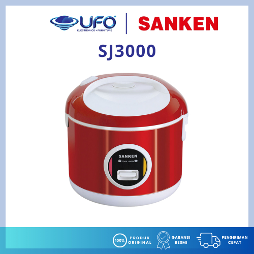 Sanken Rice Cooker 2 Liter Stainless Steel SJ3000