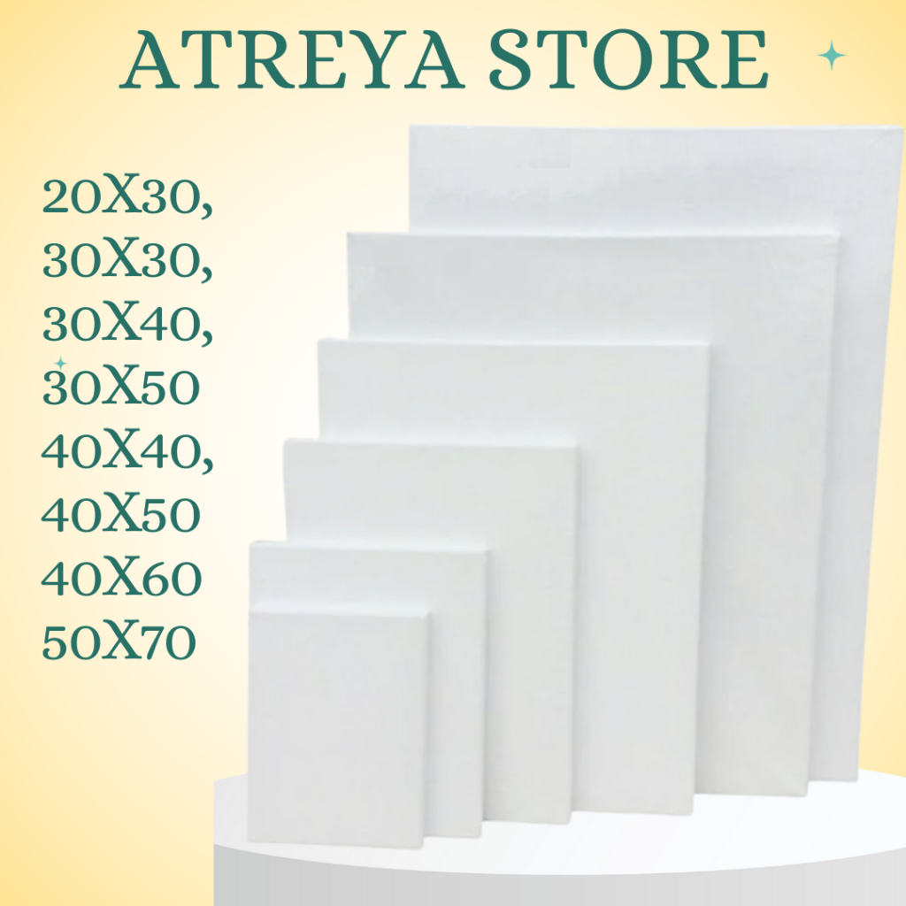 

KANVAS LUKIS UKURAN 20X30, 30X30, 30X40, 40X40, 30X50, 40X50, 40X60, 50X70 CM