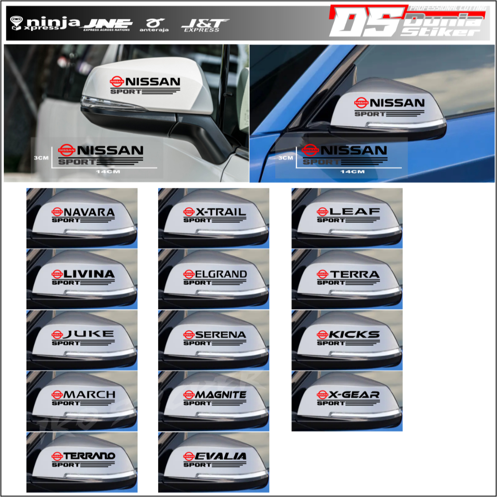 PROMO 2pcs Sticker Mobil Nissan Juke March Livina Aksesoris Variasi