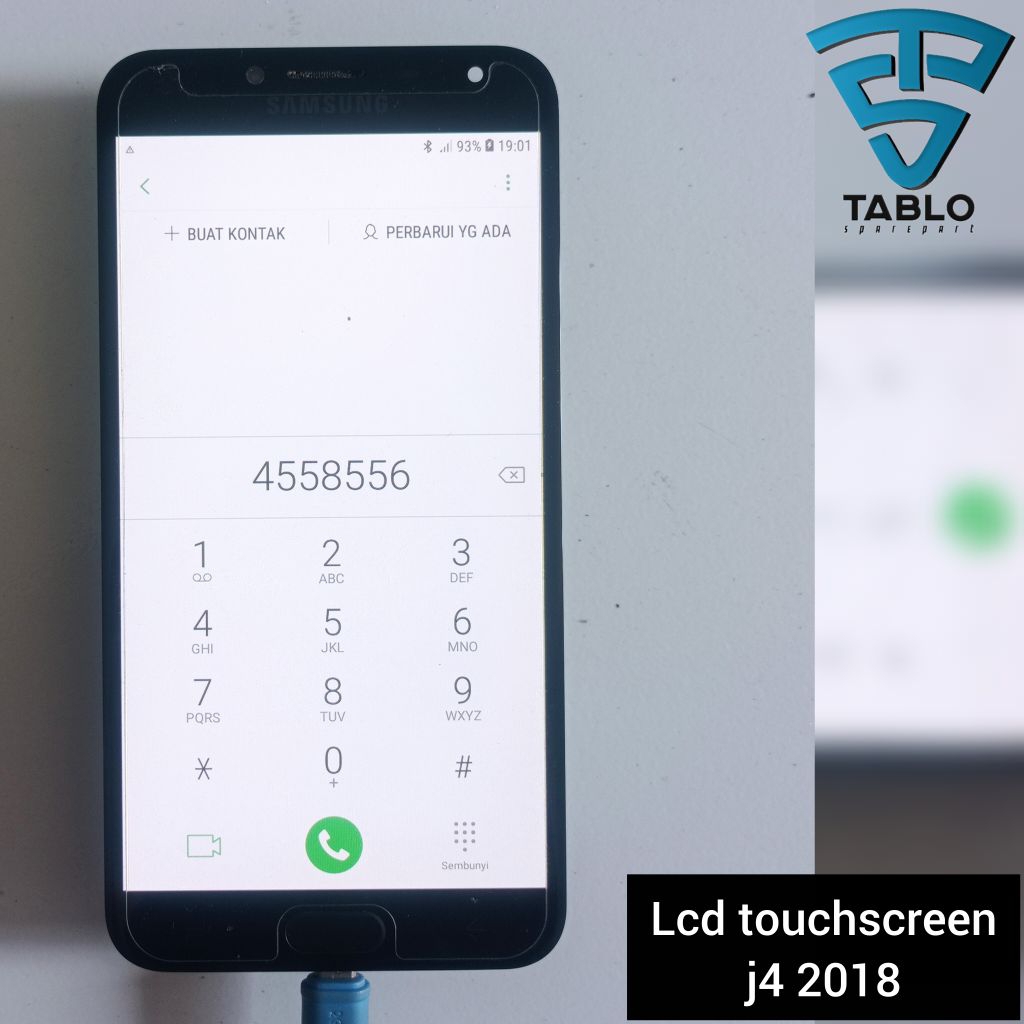 Lcd touchscreen frame Samsung j4 SM-J400F original copotan hp