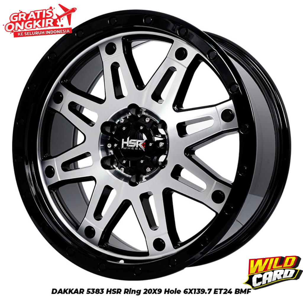 Velg Original HSR DAKKAR R20X9 H6X139,7 ET24 BMF Velg Mobil Promo