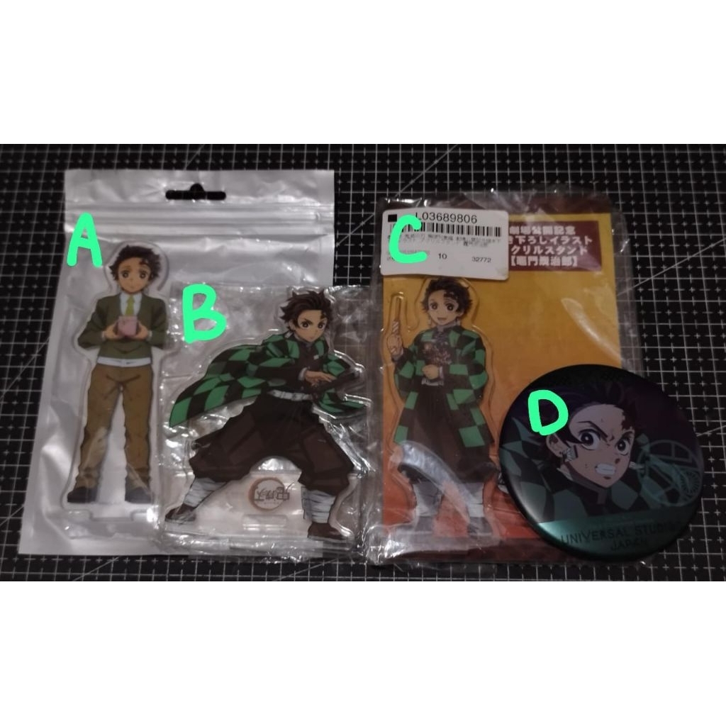 tanjiro demon slayer kimetsu no yaiba standee acrylic badge figure onemutan