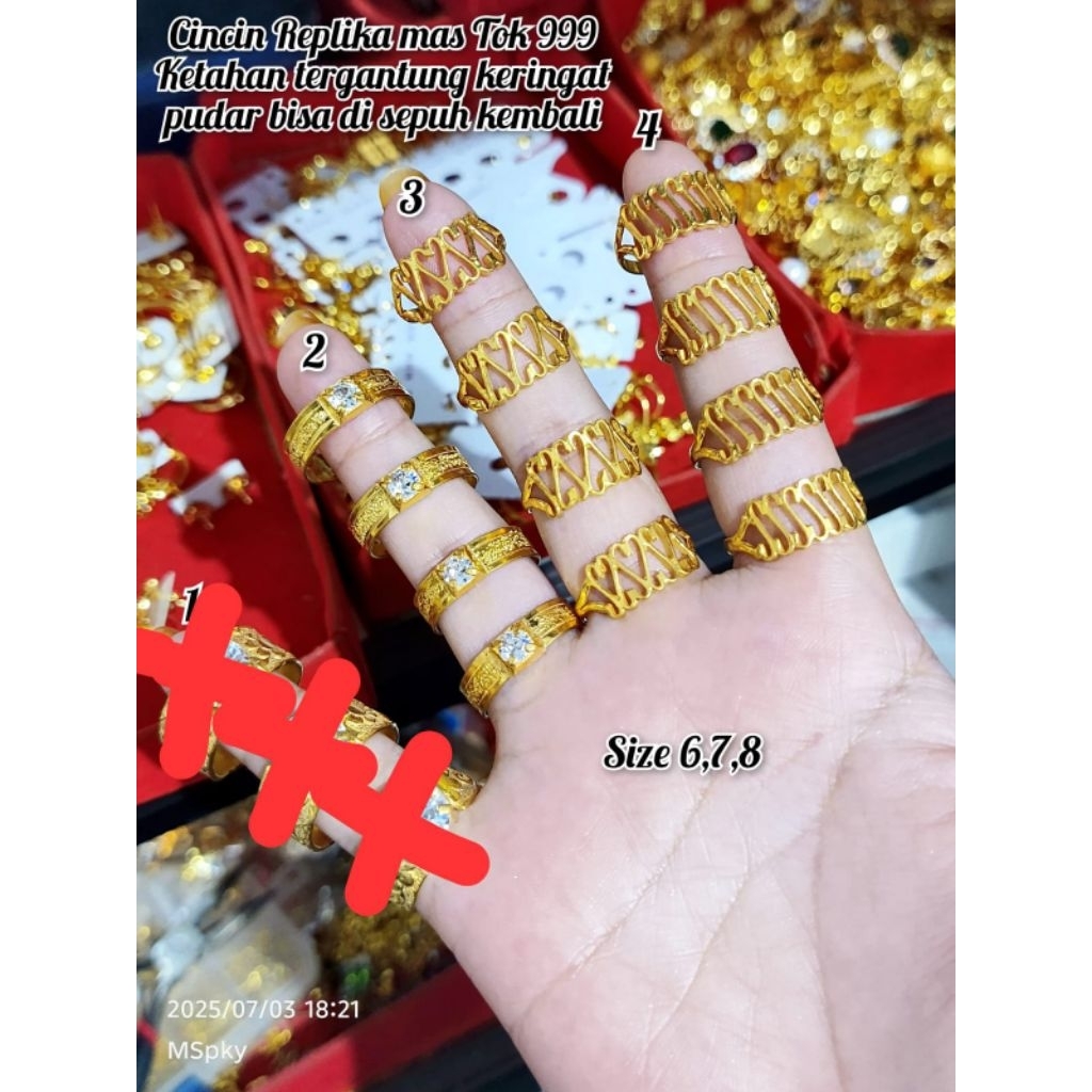 Cincin replika mas tok 999 persis mas asli