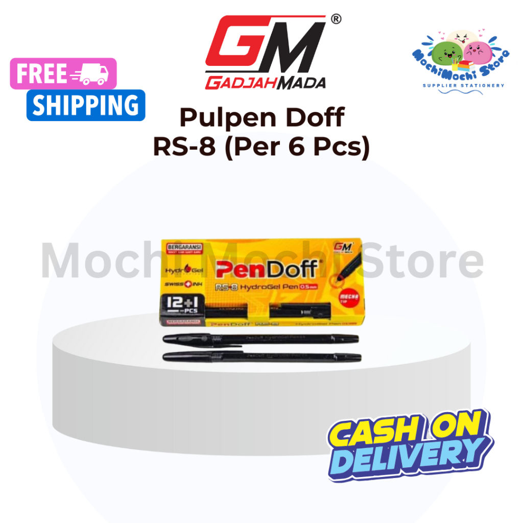 

HARGA GROSIR PER 6 PCS Pulpen Doff GM RS-8 FREE 1 PCS SETIAP PEMBELIAN 1 KOTAK | Pulpen 0.5mm | Pulpen Tinta Hitam | Bolpen Gel Stationery