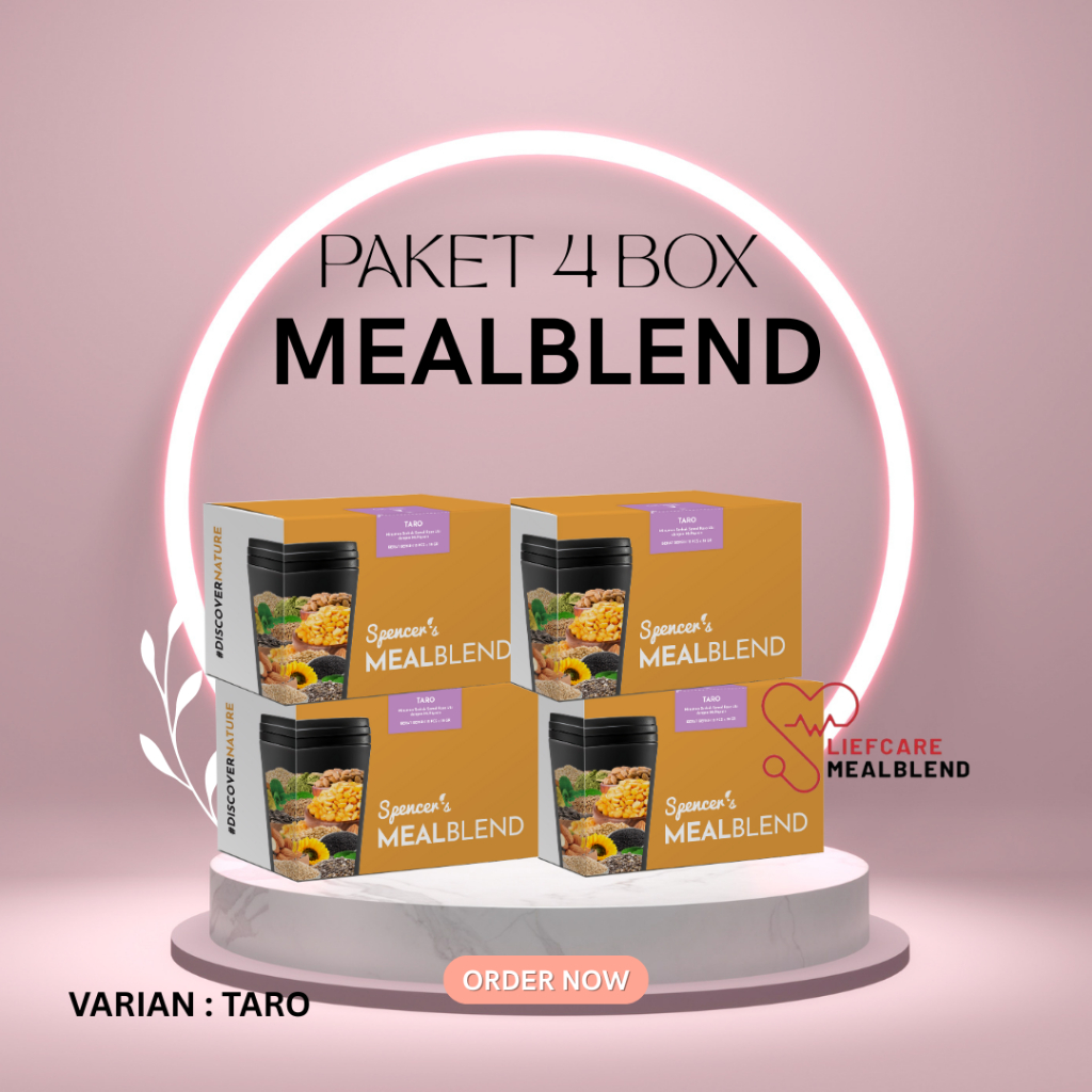 

Bundling Spencer MealBlend 4 box Varian Taro - Meal Replacement Sehat Tinggi Protein