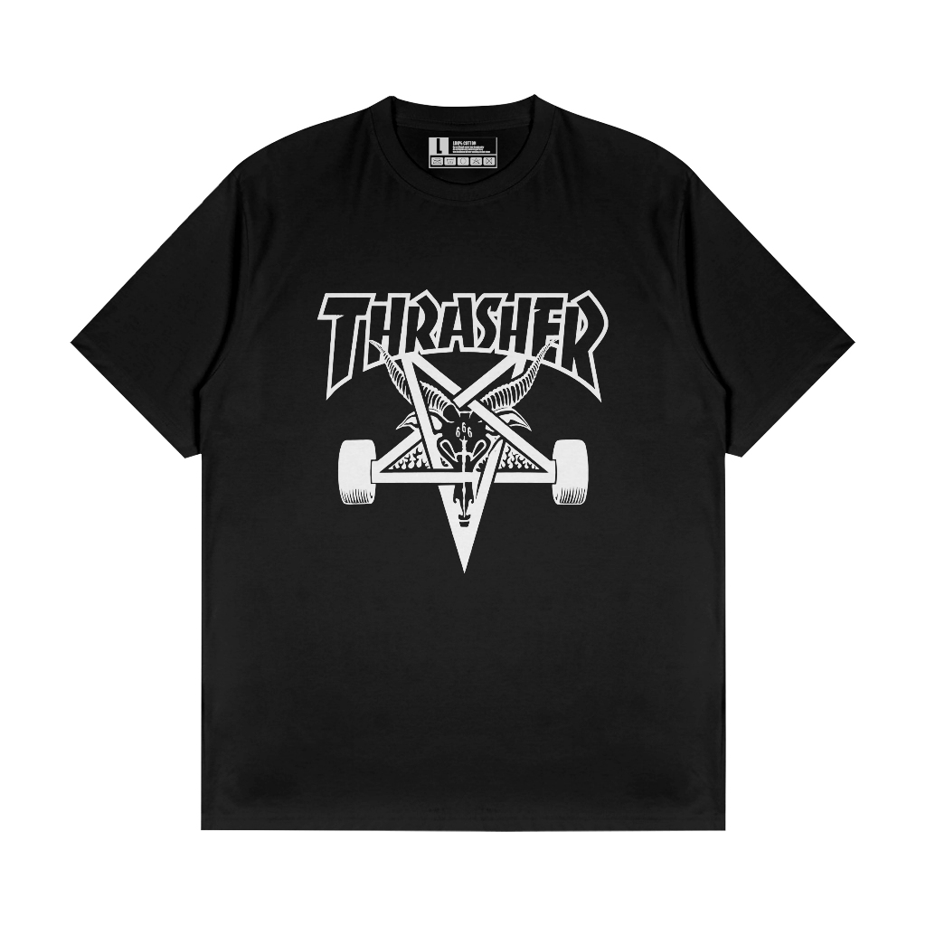 KAOS TRASHER SKATE LOGO DOMBA / KAOS TRASHER BASIC DISTRO PREMIUM TERLARIS