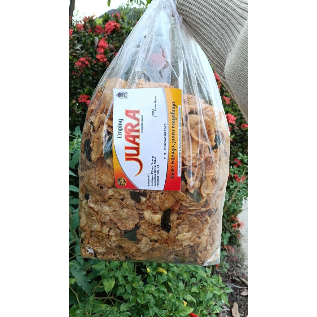 

Emping melinjo pds manis daun jeruk