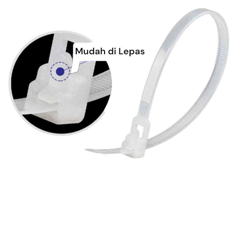 

10pcs Kabel Ties Nylon 5mm Bisa di Lepas dan di Gunakan Kembali Warna Warni Ukuran Panjang 150mm 200mm 250mm 300mm 350mm / Pengikat Serbaguna / Tali Pengikat Super Kuat / Produk Import / Promo Murah Best Seller