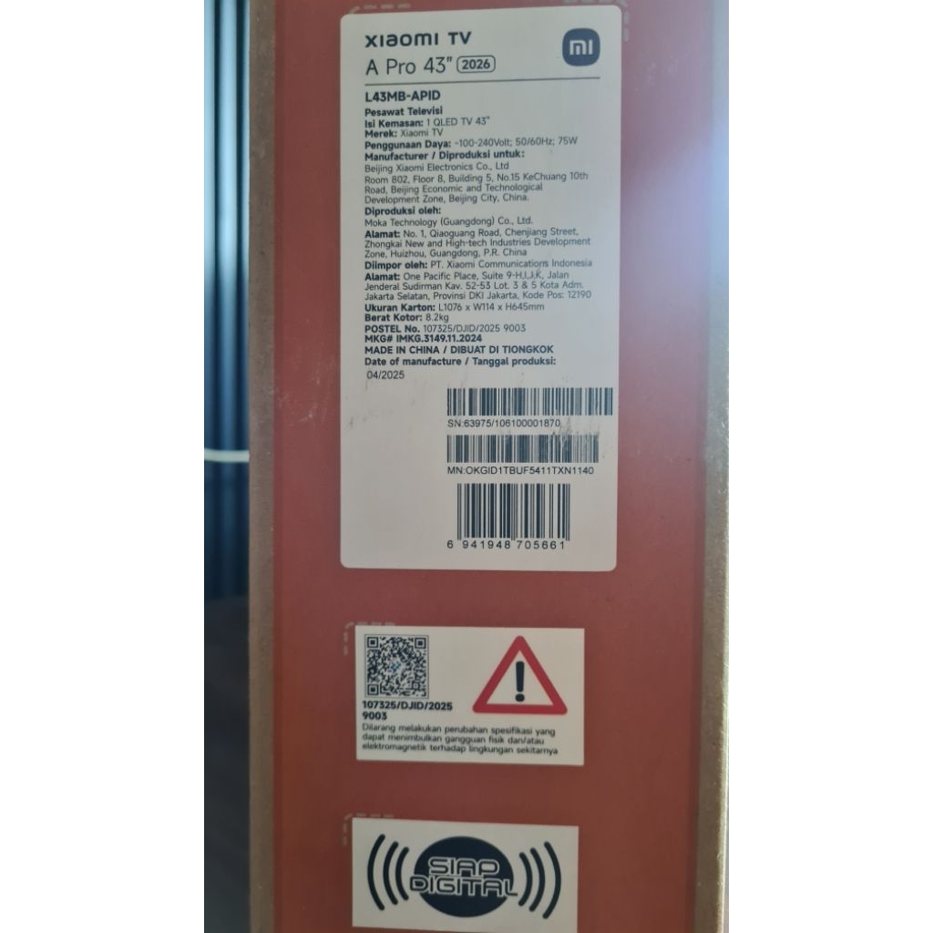 Xiaomi TV A Pro 43" 4k Qled - GOOGLE TV