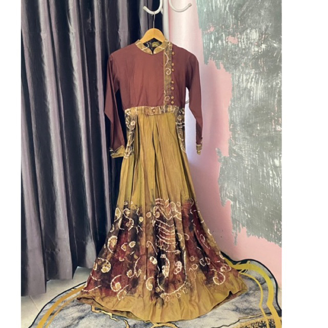 PRELOVED SASIRANGAN Pakaian Muslim/Gamis Wanita/Dress  Wanita