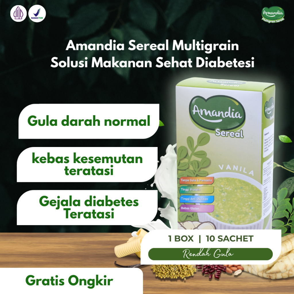 

Amandia Sereal Solusi Makanan Sehat Rendah Gula Aman untuk Diabetesi
