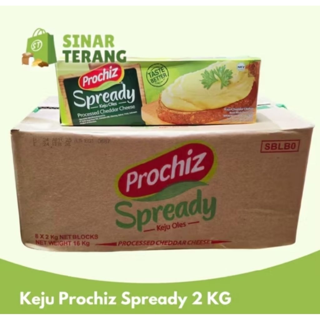 

Prochiz Spready 2Kg - Keju Oles Spready / Keju Lumer