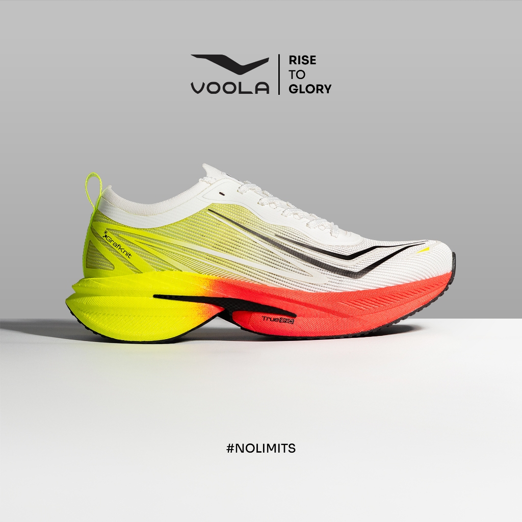 Voola Sepatu Lari Running Shoes Pria ForzaGlide Supido Off White / Neon Green / Viva Red
