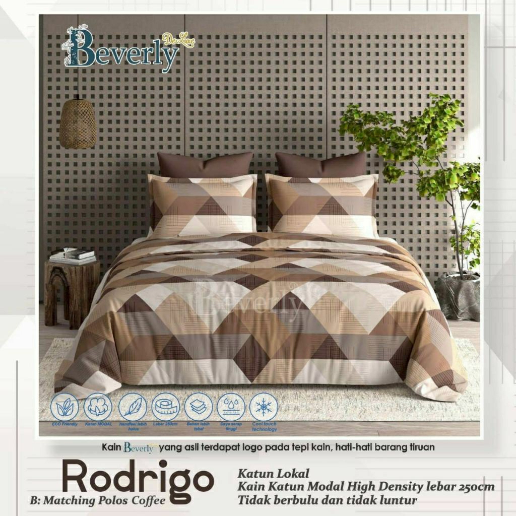 SPREI SET KATUN LOKAL PREMIUM MOTIF RODRIGO