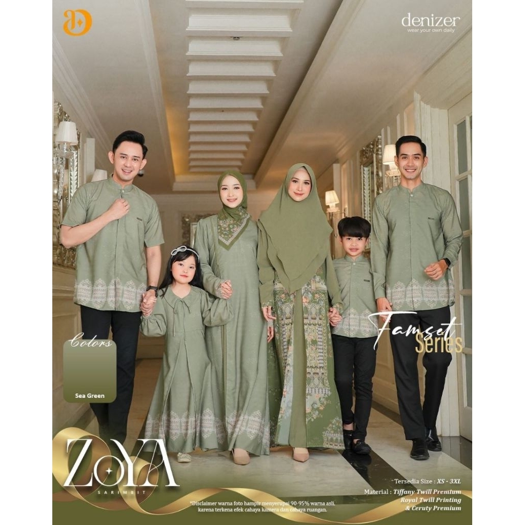 ZOYA BY DENIZER DAILY ORIGINAL | SARIMBIT KELUARGA LEBARAN TERBARU | BAJU COUPLE KEKINIAN | BAJU LEB