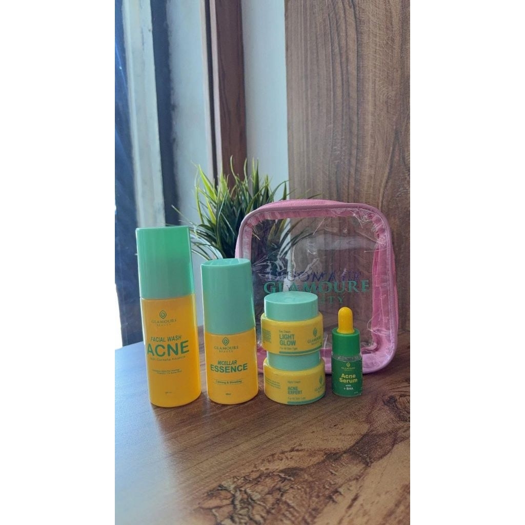 GLAMOURE SKINCARE CREAM GLAMOR BRIGHTENING PAKET GLAMOURE BRIGHT NORMAL WHITENING EXTRA GLAMOR ECER 