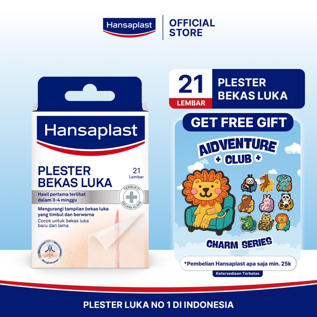 babyyassa - hansaplast plester bekas luka 21pcs - menghilangkan bekas luka & keloid