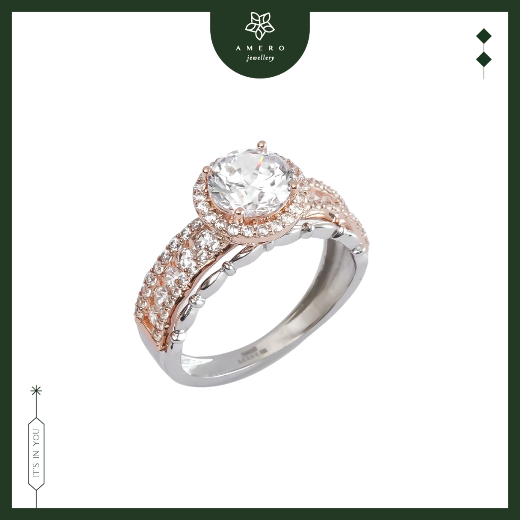 Cincin Emas 17K Roxe RR-82 Amero Jewellery
