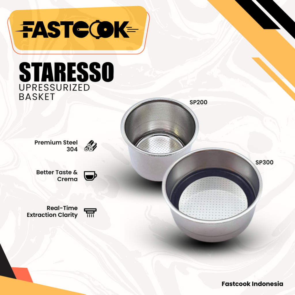 Original Unpressurized Basket Staresso SP 200 SP 300