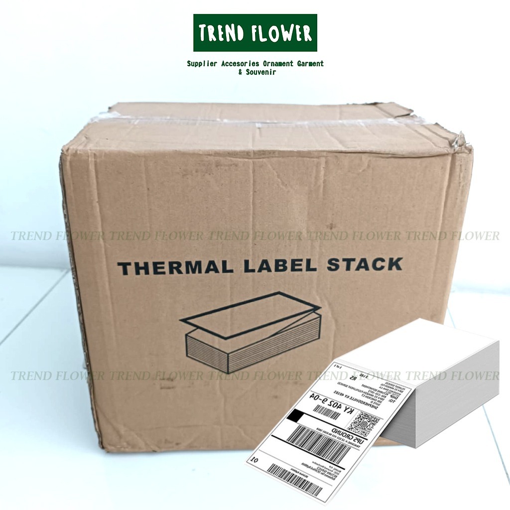 

Thermal Paper 500 pcs Thermal Kertas Kotak 100 x 150 thermal printer kertas thermal