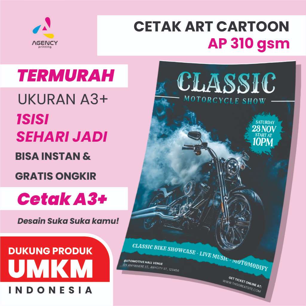 

Cetak Print ART Carton Paper A3+ 310 GSM / 1 sisi