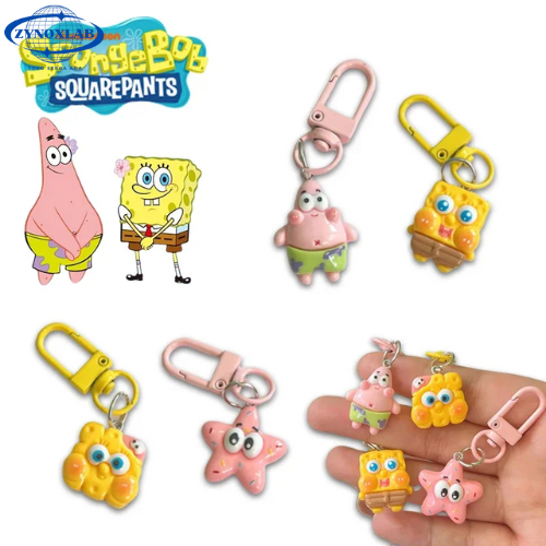 Gantungan Kunci Karakter Spongebob / Keychain Rubber Spongebob