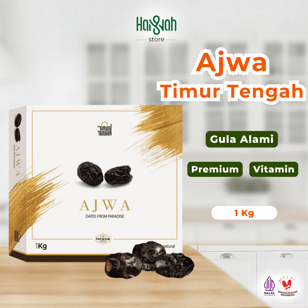 

Kurma Ajwa Timur Tengah 1 Kg Kurma Nabi Premium High Quality