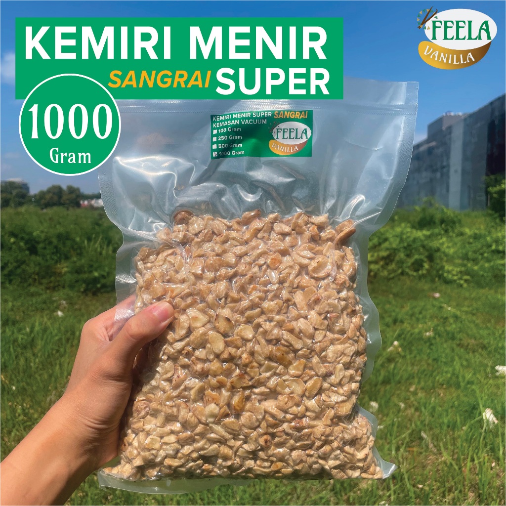 

Kemiri Sangrai Menir Super 1 Kg 1000 Gram - Biji Kemiri Fresh - Khas NTT