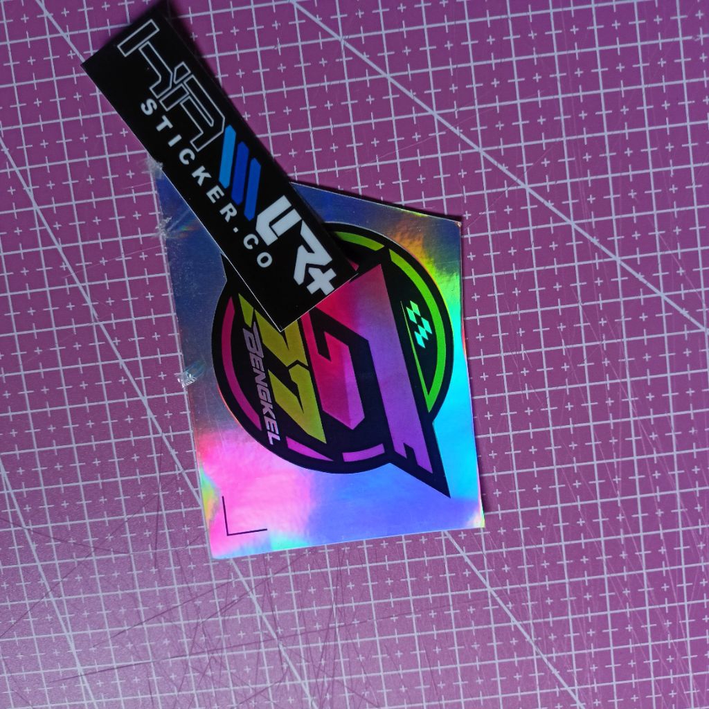 sticker g77 bengkel sticker racing hologram