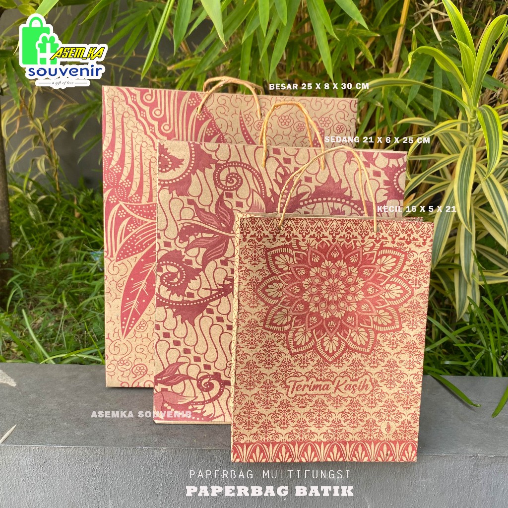 

PAPER BAG BATIK MOTIF UNIK READY